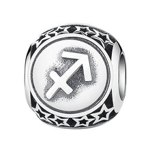 Load image into Gallery viewer, Sterling Silver Star Sign Zodiac Beads Charms for bracelets