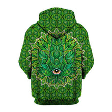 Load image into Gallery viewer, Third-Eye Weed Print Hoodie