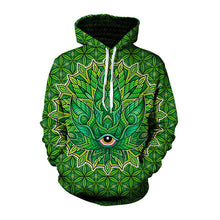 Load image into Gallery viewer, Third-Eye Weed Print Hoodie