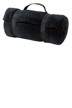 Load image into Gallery viewer, 100% Spun Polyester Fleece Blanket with Strap