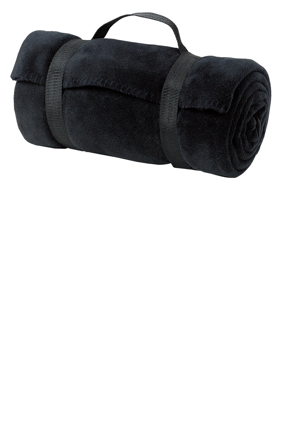 100% Spun Polyester Fleece Blanket with Strap