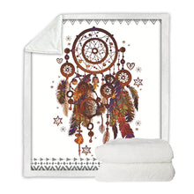 Load image into Gallery viewer, Velvet Plush Watercolor Sherpa Dreamcatcher