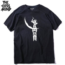 Load image into Gallery viewer, COOLMIND MO0112A 100% cotton casual short sleeve moon designs men T shirt casual o-neck men tshirt cool summer t-shirt male tees