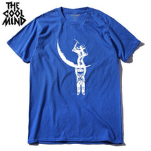 Load image into Gallery viewer, COOLMIND MO0112A 100% cotton casual short sleeve moon designs men T shirt casual o-neck men tshirt cool summer t-shirt male tees