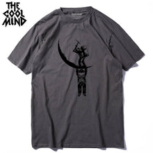 Load image into Gallery viewer, COOLMIND MO0112A 100% cotton casual short sleeve moon designs men T shirt casual o-neck men tshirt cool summer t-shirt male tees