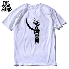 Load image into Gallery viewer, COOLMIND MO0112A 100% cotton casual short sleeve moon designs men T shirt casual o-neck men tshirt cool summer t-shirt male tees