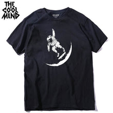 Load image into Gallery viewer, COOLMIND MO0112A 100% cotton casual short sleeve moon designs men T shirt casual o-neck men tshirt cool summer t-shirt male tees