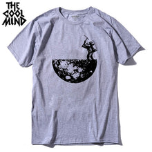 Load image into Gallery viewer, COOLMIND MO0112A 100% cotton casual short sleeve moon designs men T shirt casual o-neck men tshirt cool summer t-shirt male tees