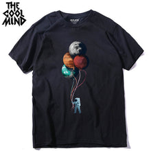 Load image into Gallery viewer, COOLMIND MO0112A 100% cotton casual short sleeve moon designs men T shirt casual o-neck men tshirt cool summer t-shirt male tees