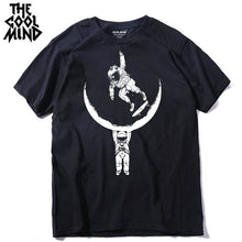 Load image into Gallery viewer, COOLMIND MO0112A 100% cotton casual short sleeve moon designs men T shirt casual o-neck men tshirt cool summer t-shirt male tees