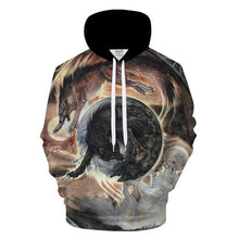Load image into Gallery viewer, Wolf Hoodies