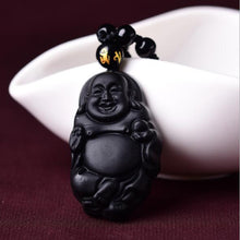 Load image into Gallery viewer, Black Onyx Buddha pendants