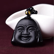 Load image into Gallery viewer, Black Onyx Buddha pendants