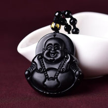 Load image into Gallery viewer, Black Onyx Buddha pendants