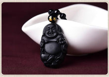 Load image into Gallery viewer, Black Onyx Buddha pendants