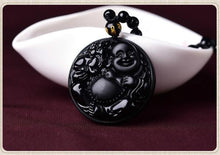 Load image into Gallery viewer, Black Onyx Buddha pendants