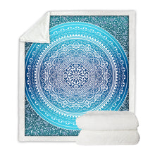 Load image into Gallery viewer, Paisley Mandala Sherpa Fleece Velvet Plush Blanket