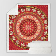 Load image into Gallery viewer, Paisley Mandala Sherpa Fleece Velvet Plush Blanket