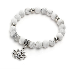 Load image into Gallery viewer, Tiger Eye Natural Stone Flower Beaded Bracelets