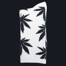 Load image into Gallery viewer, Cotton Marijuana Leaf long Crew Sock