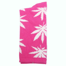 Load image into Gallery viewer, Cotton Marijuana Leaf long Crew Sock