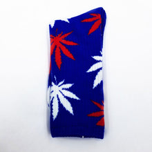 Load image into Gallery viewer, Cotton Marijuana Leaf long Crew Sock