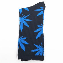 Load image into Gallery viewer, Cotton Marijuana Leaf long Crew Sock