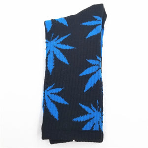 Cotton Marijuana Leaf long Crew Sock