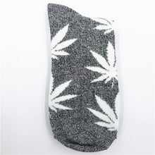 Load image into Gallery viewer, Cotton Marijuana Leaf long Crew Sock