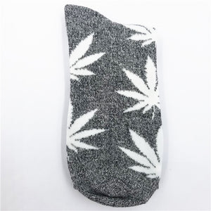 Cotton Marijuana Leaf long Crew Sock