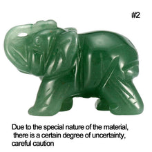 Load image into Gallery viewer, Carved Crystal Elephant Pocket Jade Stone