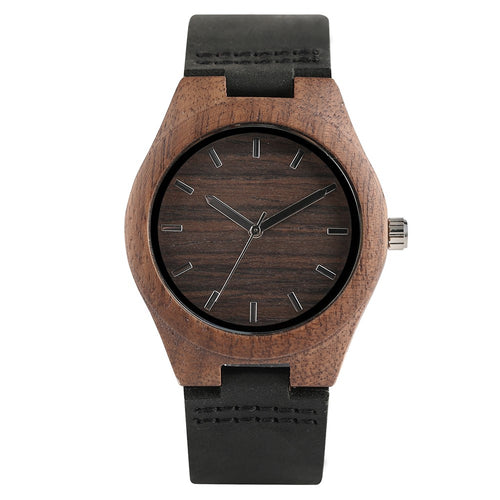Ladies Elegant Bamboo Wristwatch