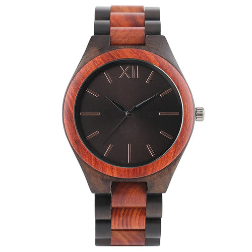 Men Creative Bamboo Wristwatch