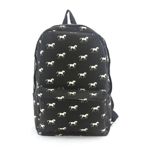 Horse Backpack Canvas Material