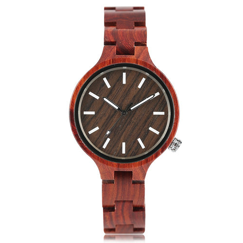 Quartz Bamboo Wristwatch