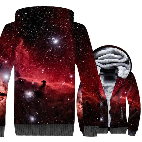Space Galaxy Sun Star Moon Print 3D Hoodies 2018 New Winter Warm Sweatshirts Men Thick Fleece Jackets Adult Harajuku Sportswear