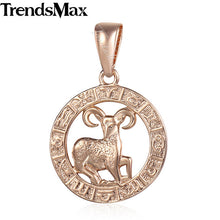 Load image into Gallery viewer, 12 Zodiac Constellations Pendants For Women/Men Rose Gold