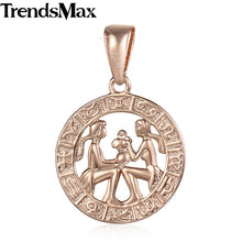 Load image into Gallery viewer, 12 Zodiac Constellations Pendants For Women/Men Rose Gold