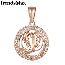 Load image into Gallery viewer, 12 Zodiac Constellations Pendants For Women/Men Rose Gold