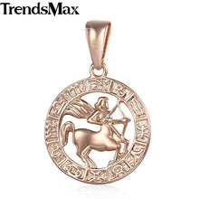 Load image into Gallery viewer, 12 Zodiac Constellations Pendants For Women/Men Rose Gold