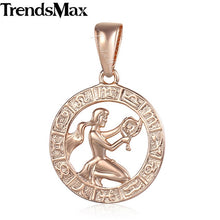 Load image into Gallery viewer, 12 Zodiac Constellations Pendants For Women/Men Rose Gold