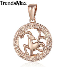 Load image into Gallery viewer, 12 Zodiac Constellations Pendants For Women/Men Rose Gold