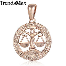 Load image into Gallery viewer, 12 Zodiac Constellations Pendants For Women/Men Rose Gold