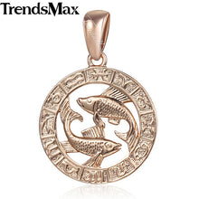 Load image into Gallery viewer, 12 Zodiac Constellations Pendants For Women/Men Rose Gold
