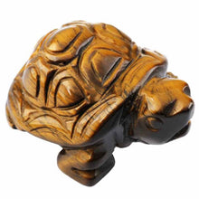 Load image into Gallery viewer, Tortoise Carved Gem Stone Healing Pocket Guardian