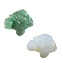 Load image into Gallery viewer, Tortoise Carved Gem Stone Healing Pocket Guardian
