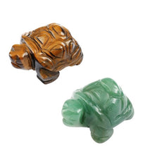 Load image into Gallery viewer, Tortoise Carved Gem Stone Healing Pocket Guardian
