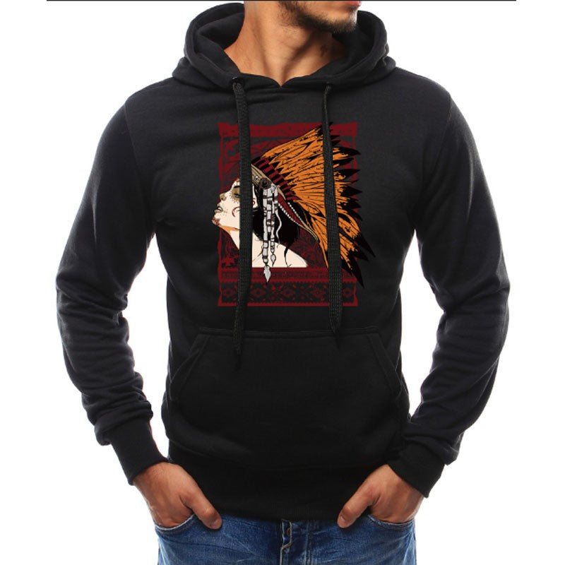Native Simple Pullover Print Hoodie