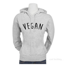 Load image into Gallery viewer, Women Vegan Sweatshirt Letters Print Long Sleeve Hoodies