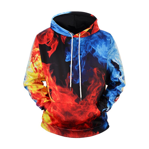 Men Flame Hoodie